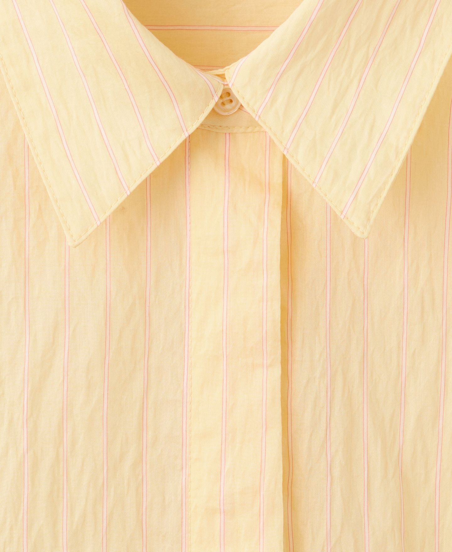 Женская рубашка Mango Striped Lyocell, цвет: Жёлтый — фото 6