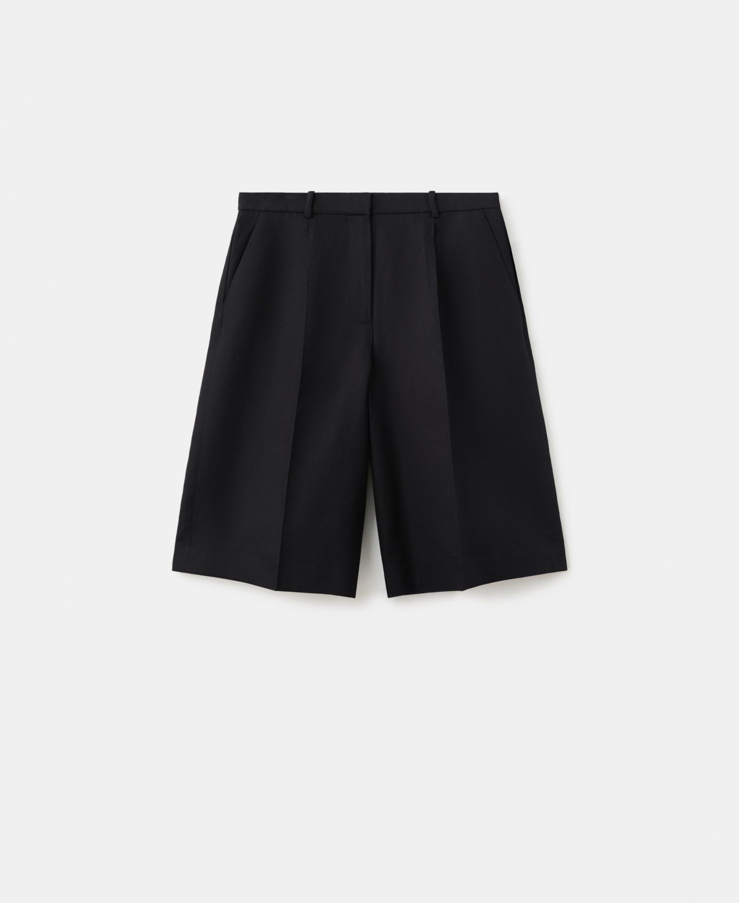 Women's Straight Linen Bermuda Shorts
