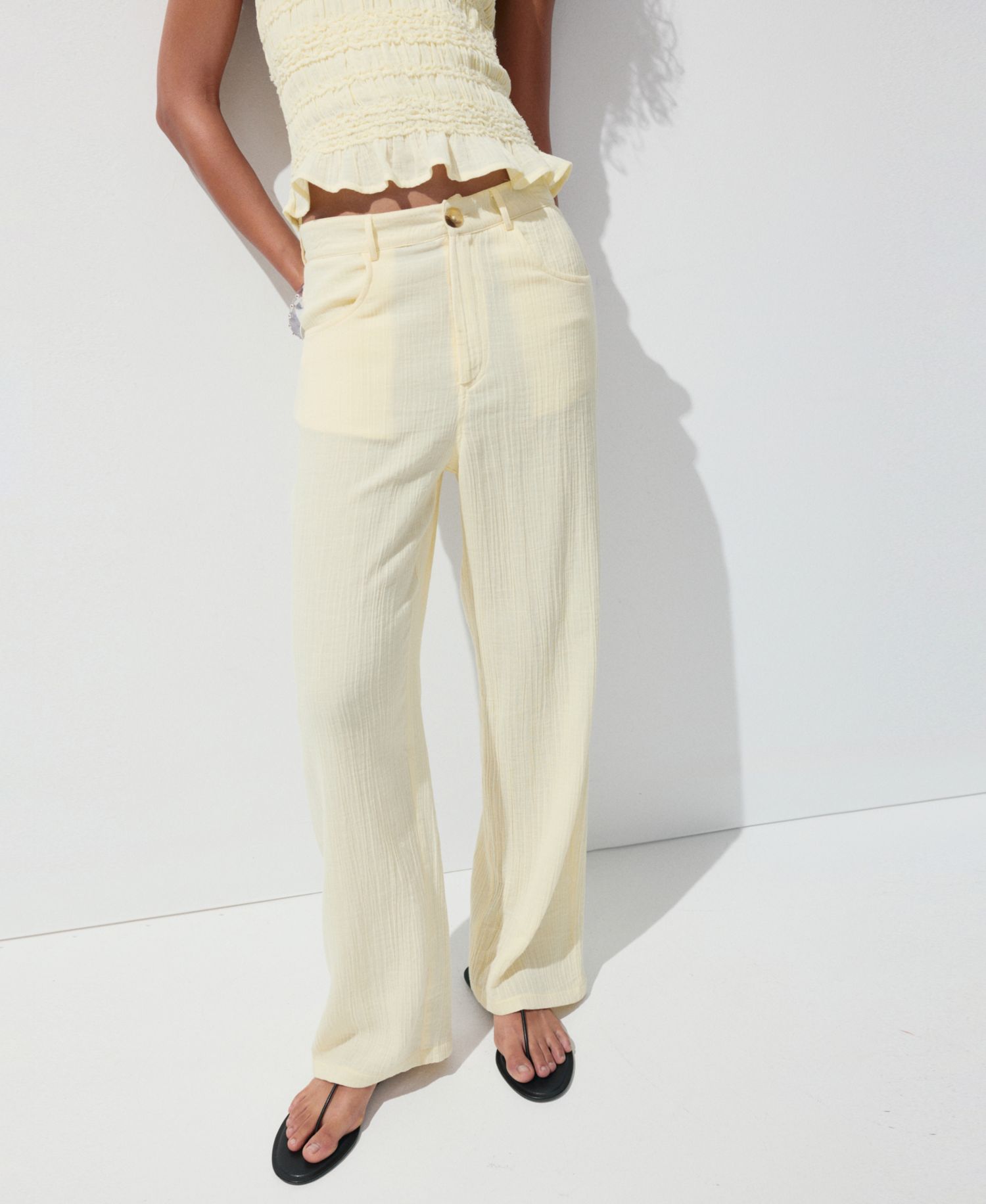 Women's Balloon Crinkle Pants