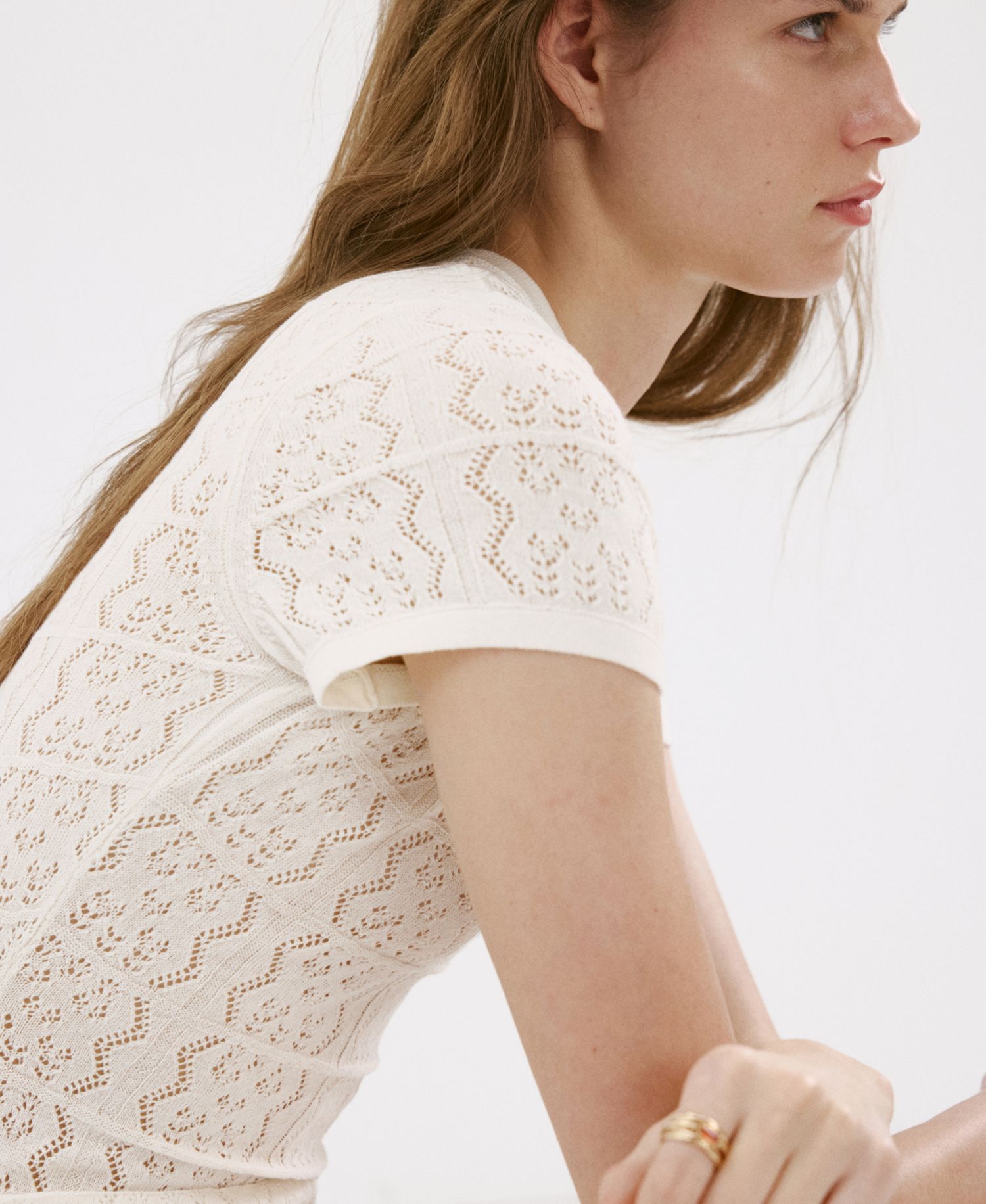 Women's Short Open-Knit Dress