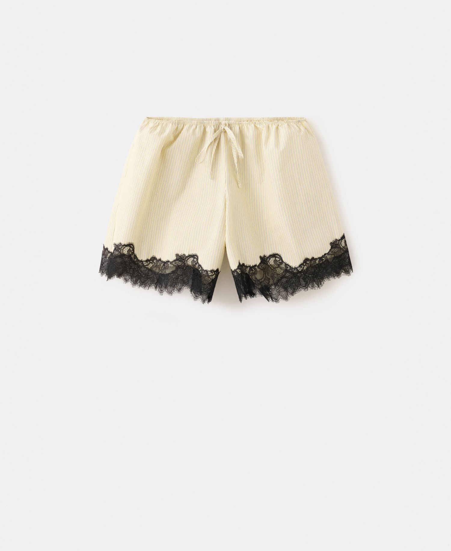 Women's Striped Lace Shorts