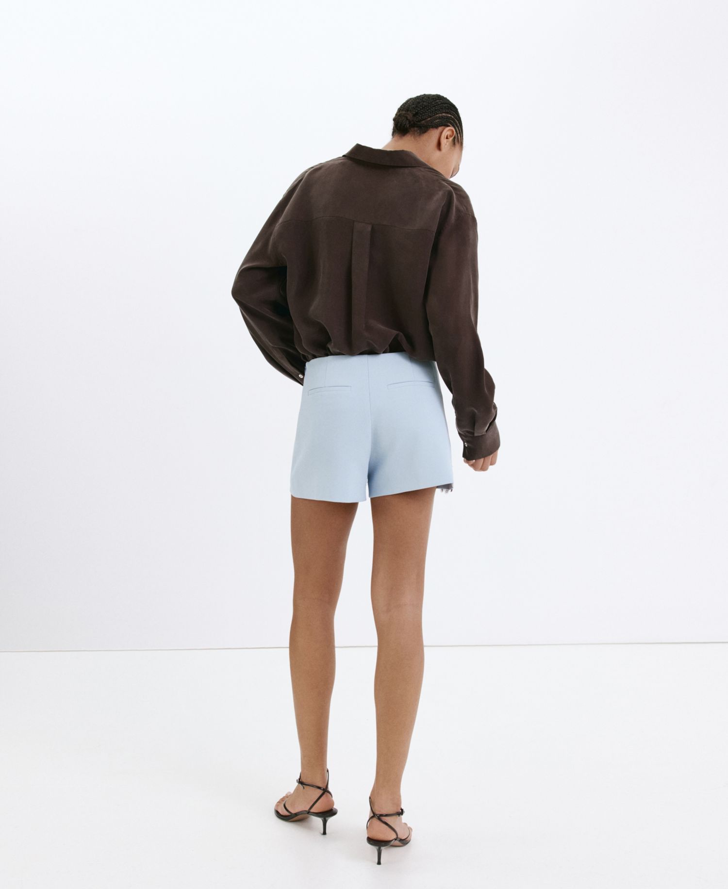 Women's Lace Detail Straight Shorts