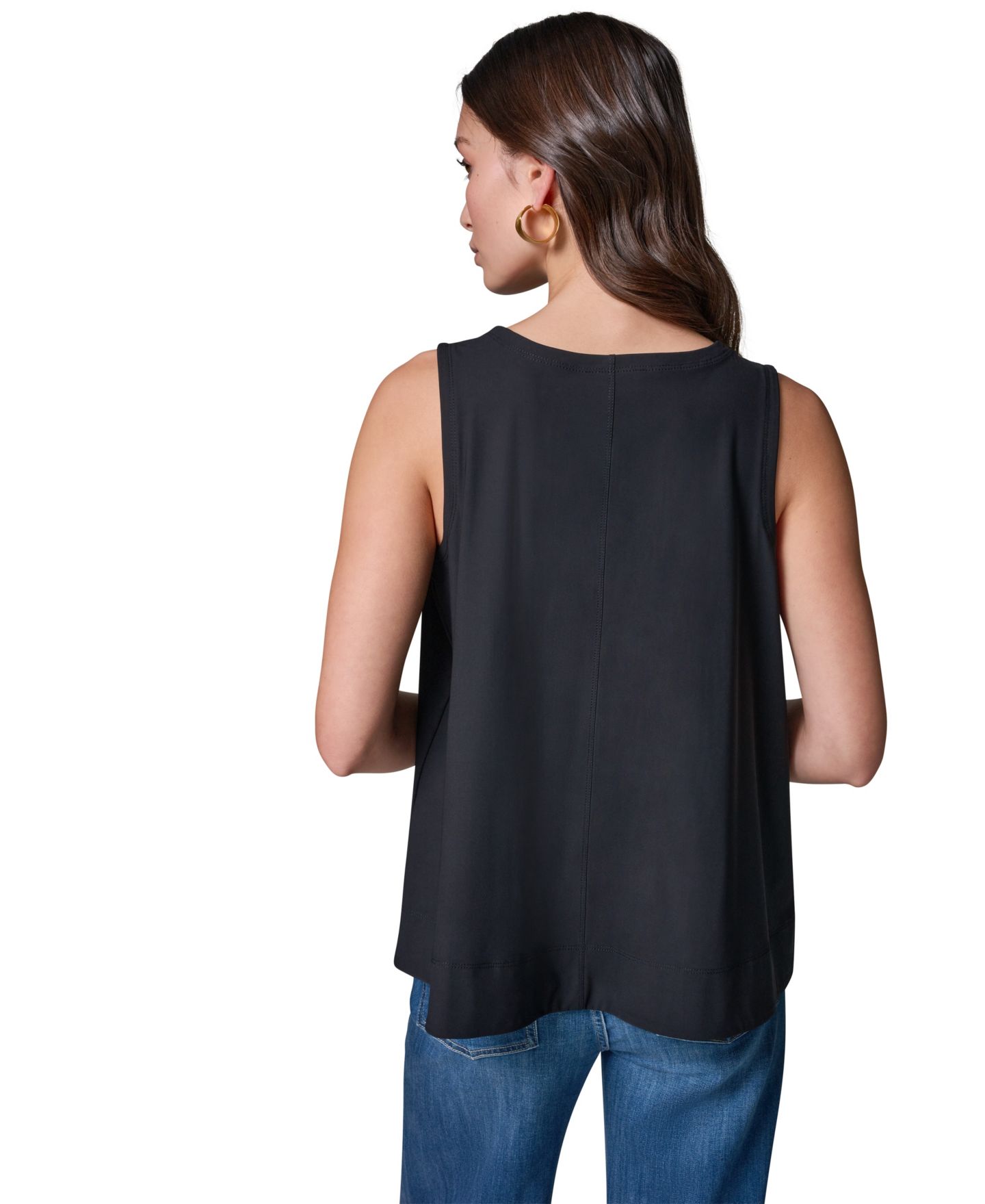 Женский топ Donna Karan Weekend 4-way Stretch Knit Sleeveless Top, цвет: Чёрный — фото 4