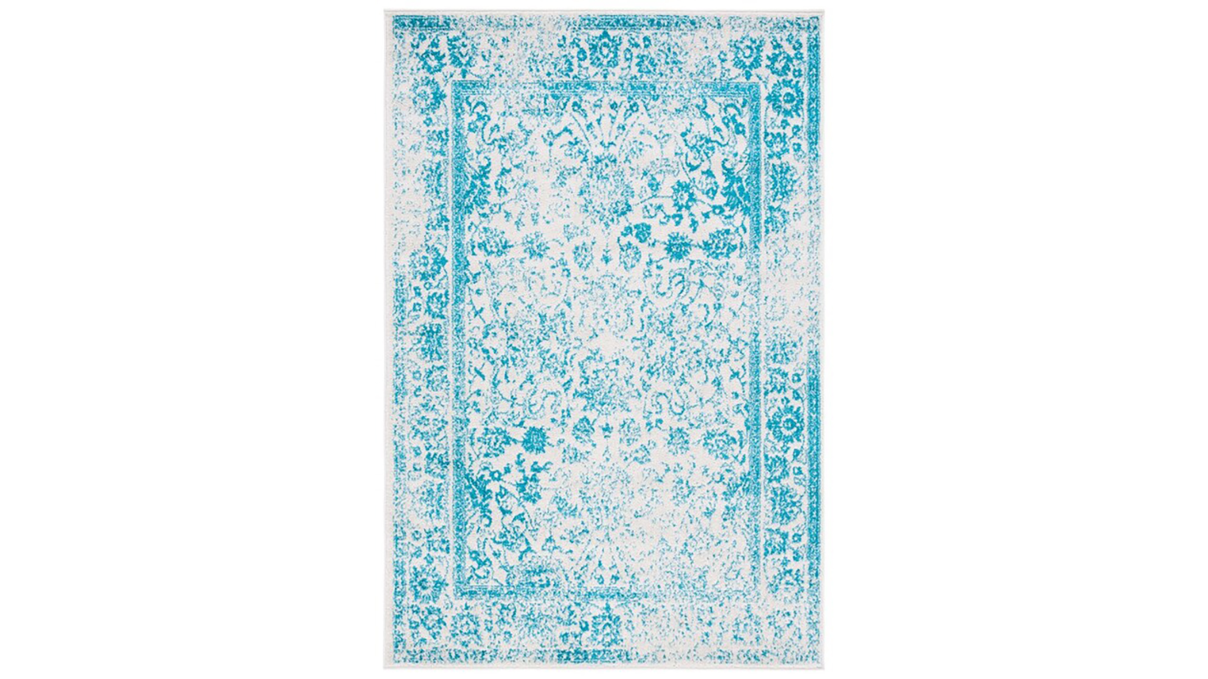 Safavieh Adirondack 109 Ivory and Teal 5'1" x 7'6" Area Rug