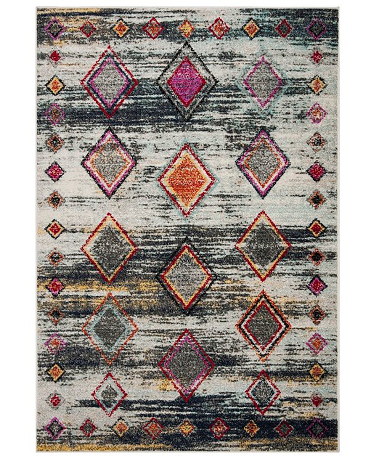 Safavieh Adirondack Light Gray and Red 8' x 10' Area Rug