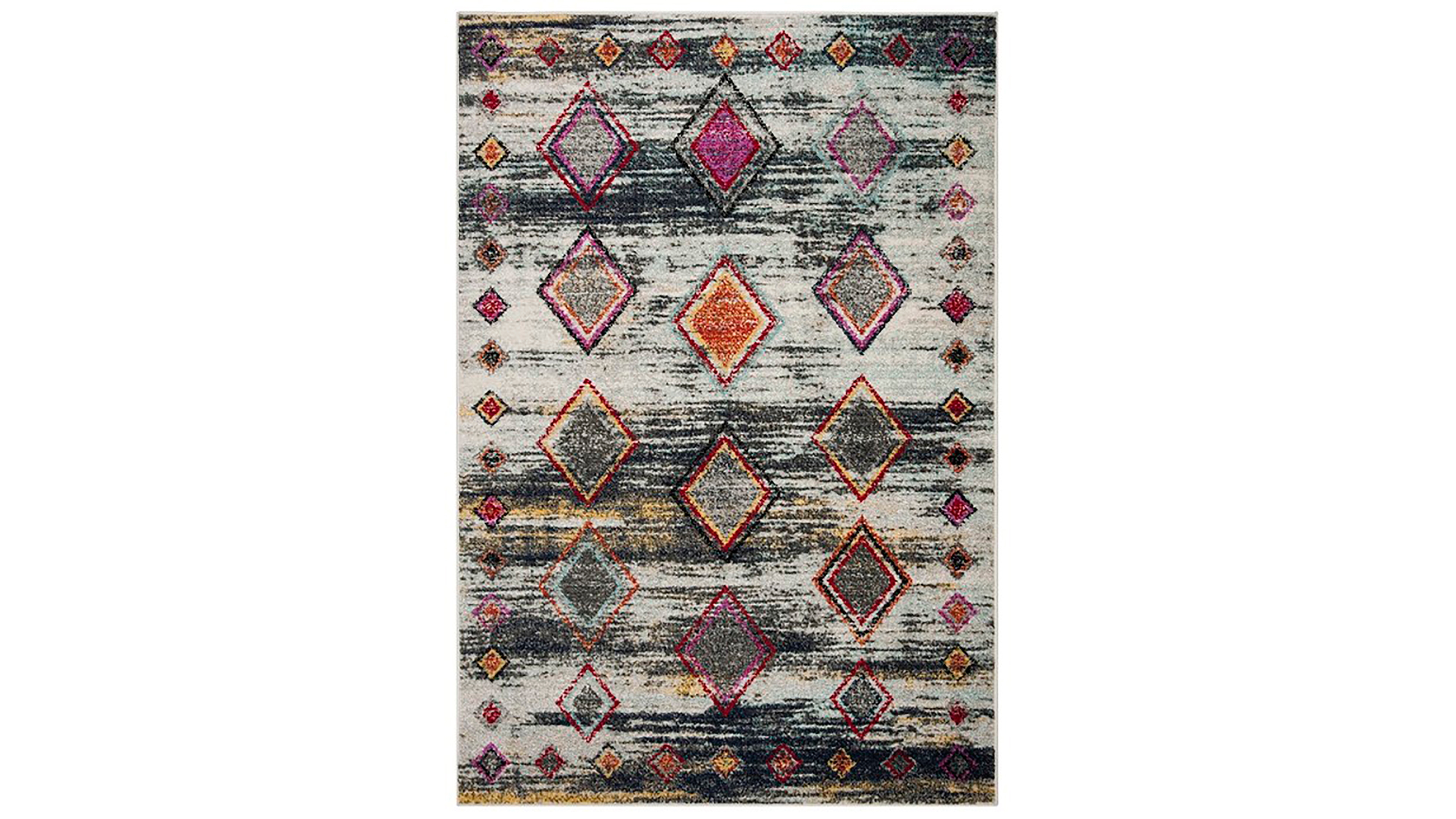 Safavieh Adirondack 205 Light Gray and Red 8' x 10' Area Rug