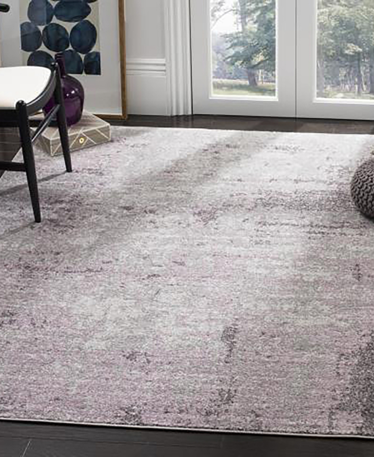 Safavieh Adirondack 130 Light Gray and Purple 5'1" x 7'6" Area Rug