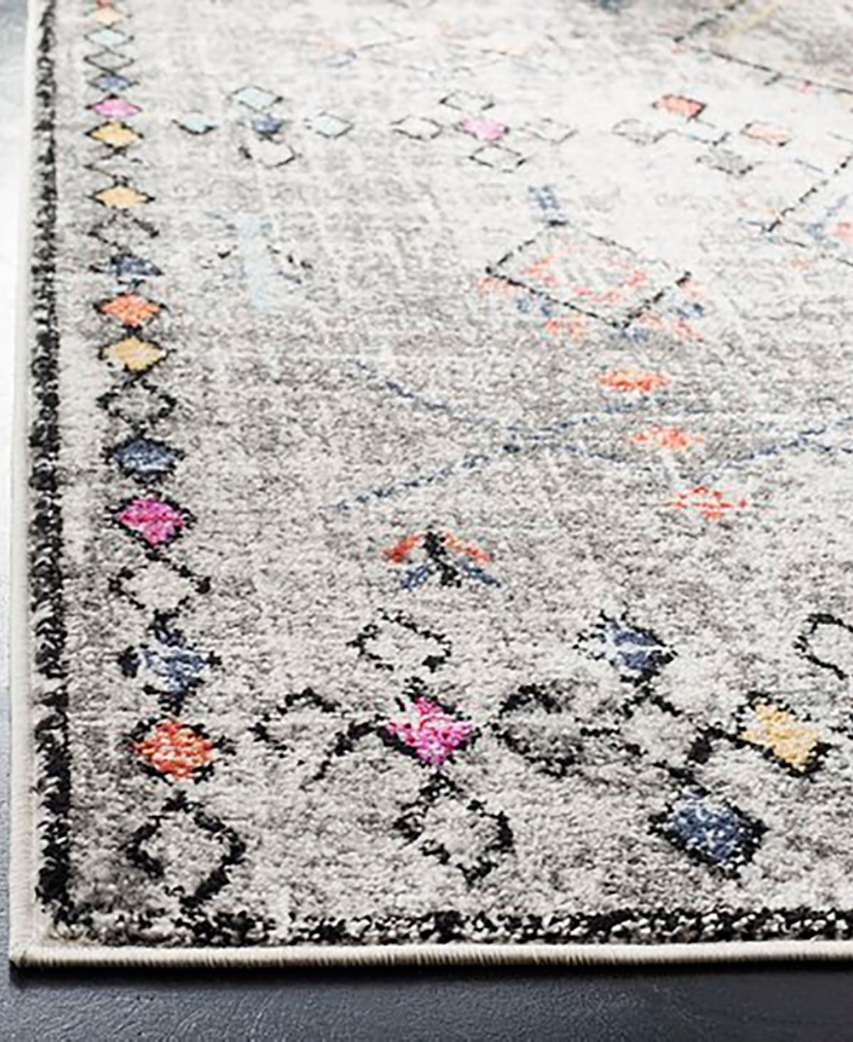 Safavieh Adirondack 210 Light Gray and Fuchsia 8' x 10' Area Rug