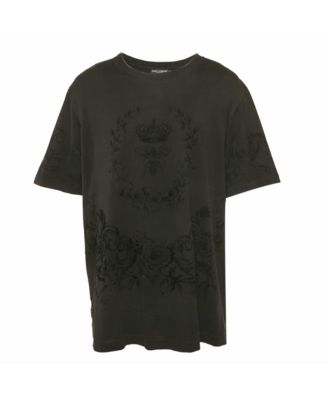 Men's Velvet Print Cotton Knit T-Shirt