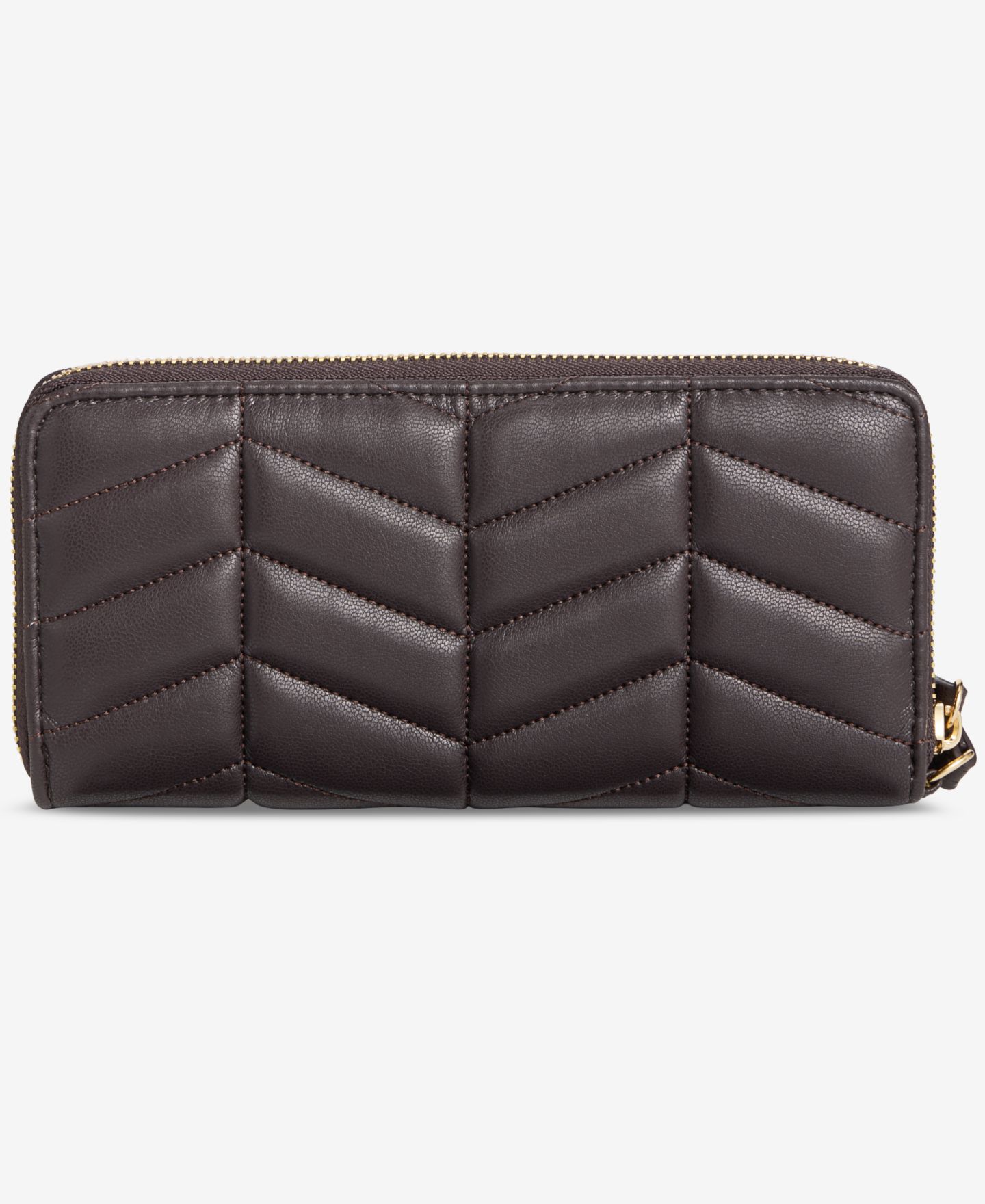 Женский кошелёк I.N.C. International Concepts Hazell Chevron Quilted Zip-Around Wallet, цвет: Шоколадный сливовый — фото 3