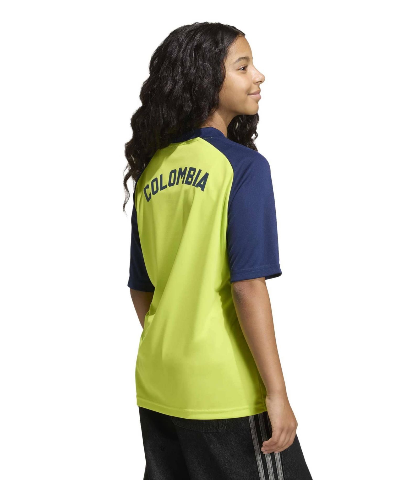 Big Boys and Girls Yellow Colombia National Team 2026 Pre-Match Jersey