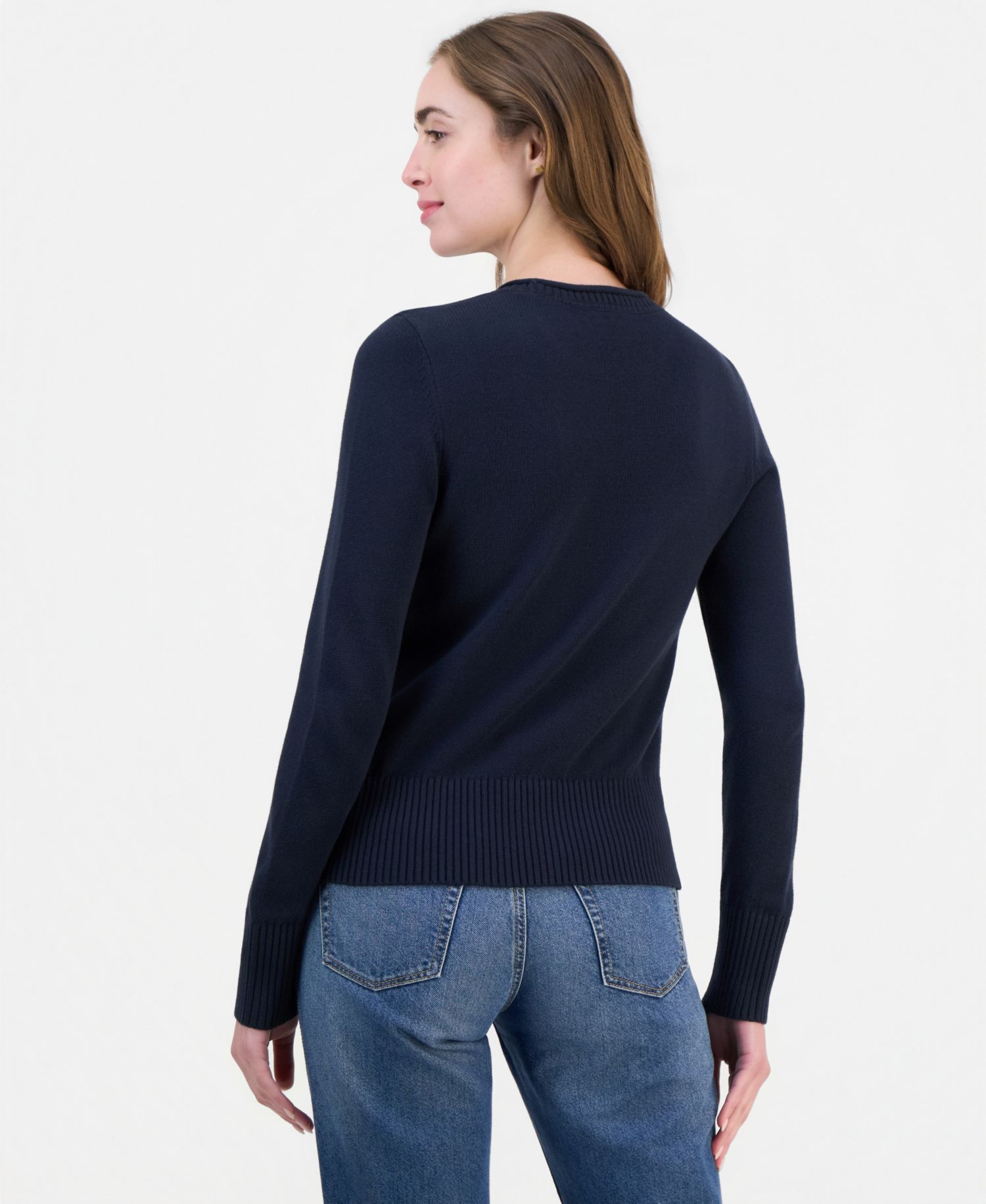 Women's Crewneck Argyle Sweater