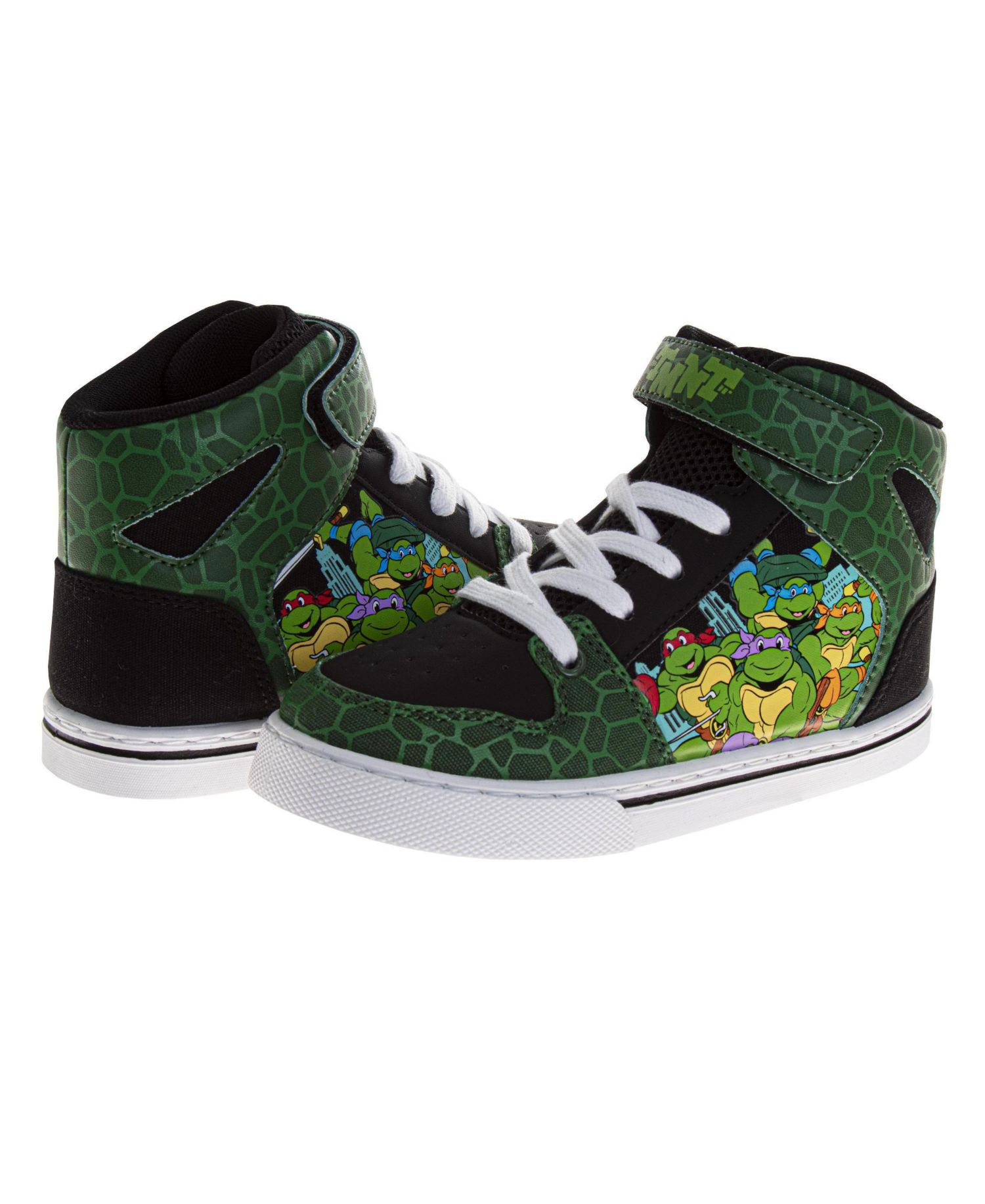 Винтажные кроссовки с высоким берцем от Teenage Mutant Ninja Turtles для мальчиков, забавная обувь в ретро-стиле (размер для маленьких детей 12 / Размеры для больших детей 13-4)