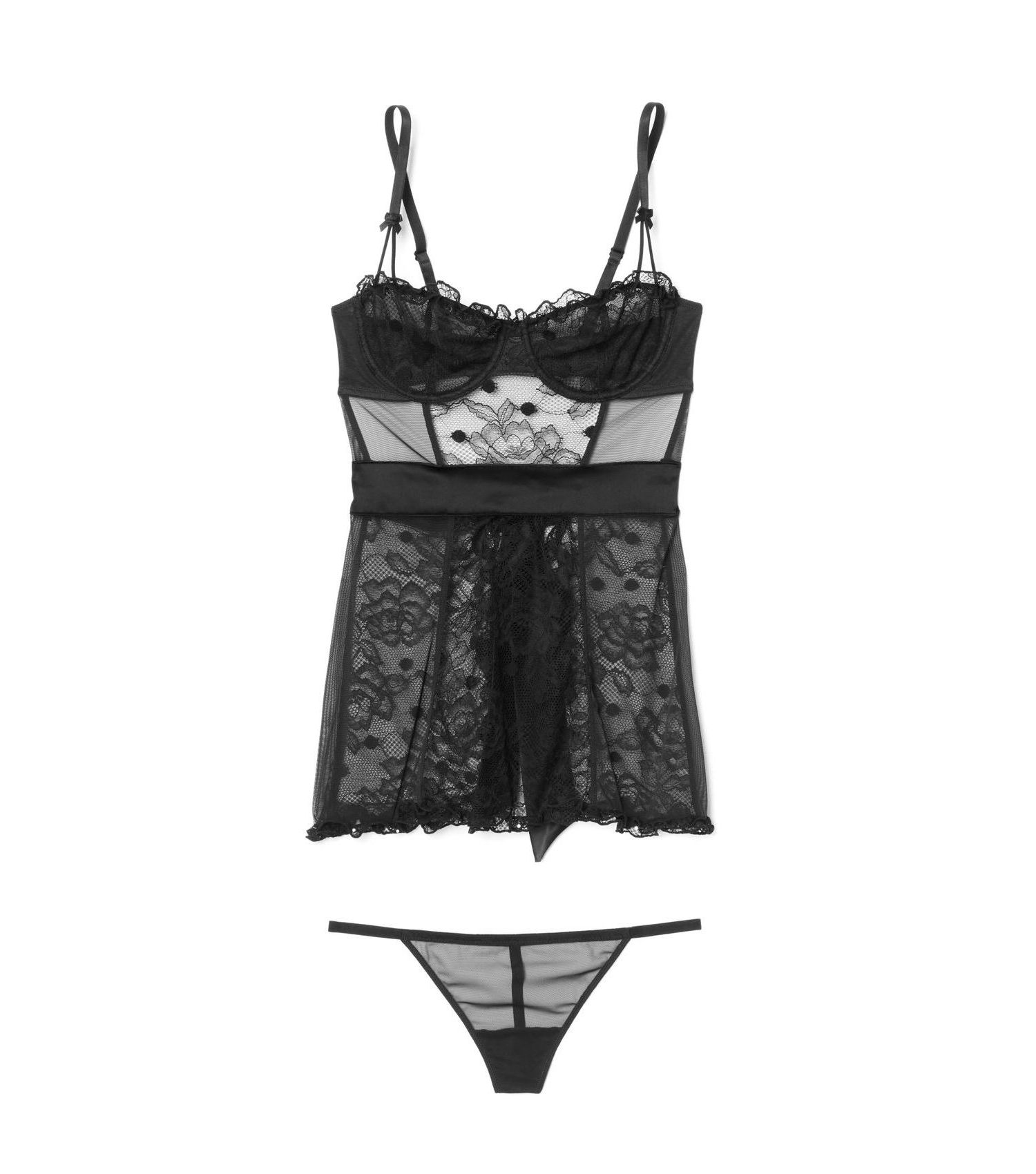 Women's Etty Babydoll and G-string Set Lingerie