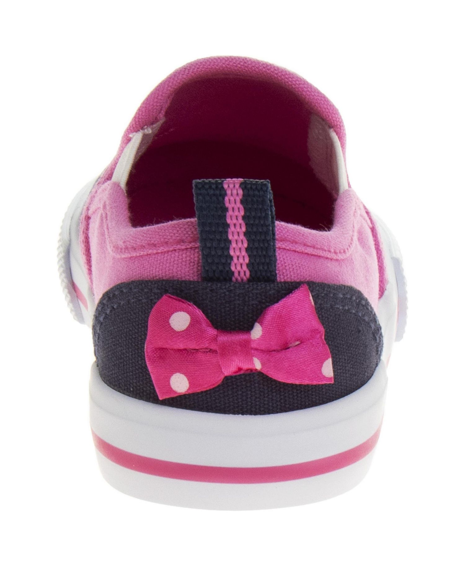 Toddler Girls Mouse Slip On Canvas Sneakers Casual Ready Comfort Fit
