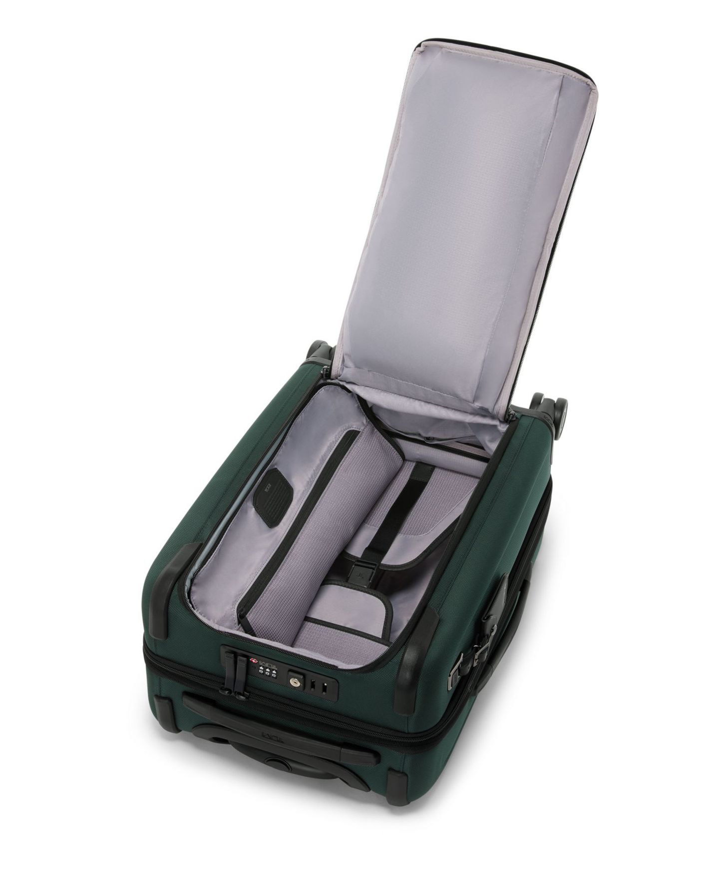 Чемодан TUMI Alpha Dual Access Expandable Carry-On Luggage, цвет: Глубокий сосновый — фото 2