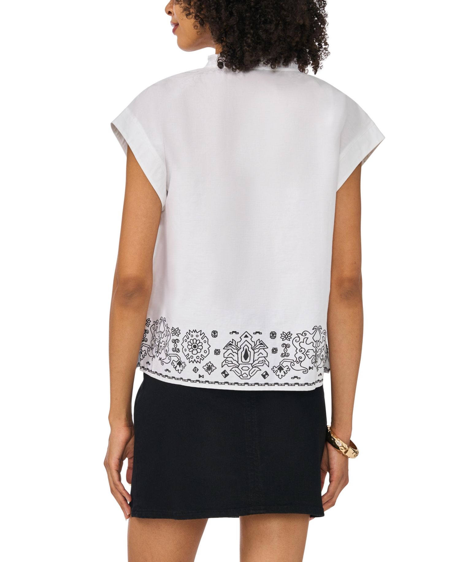 Women's Rolled-Up Short-Sleeve Top