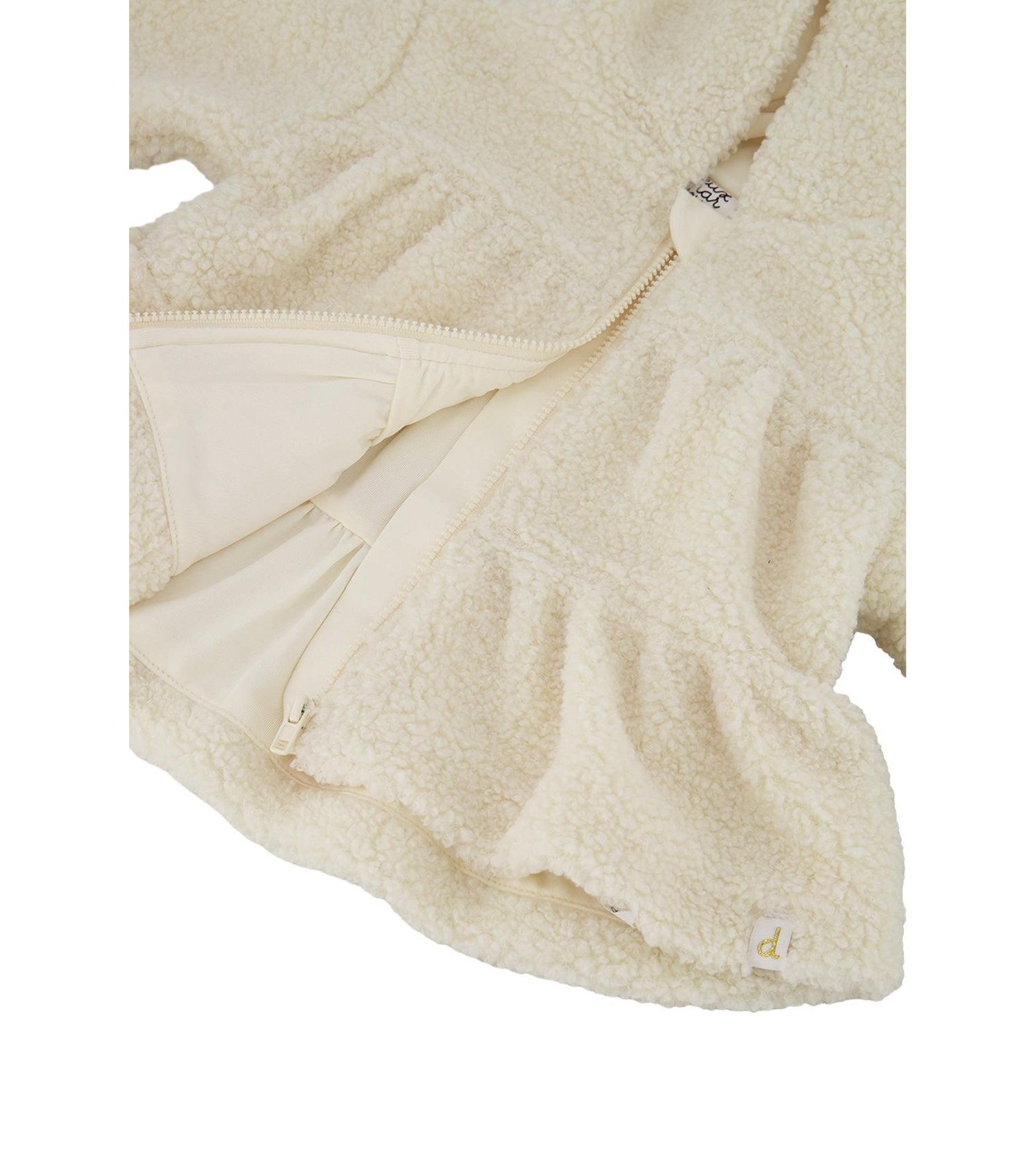 Baby Girls (3M-24M) Hooded Zip Sherpa Jacket