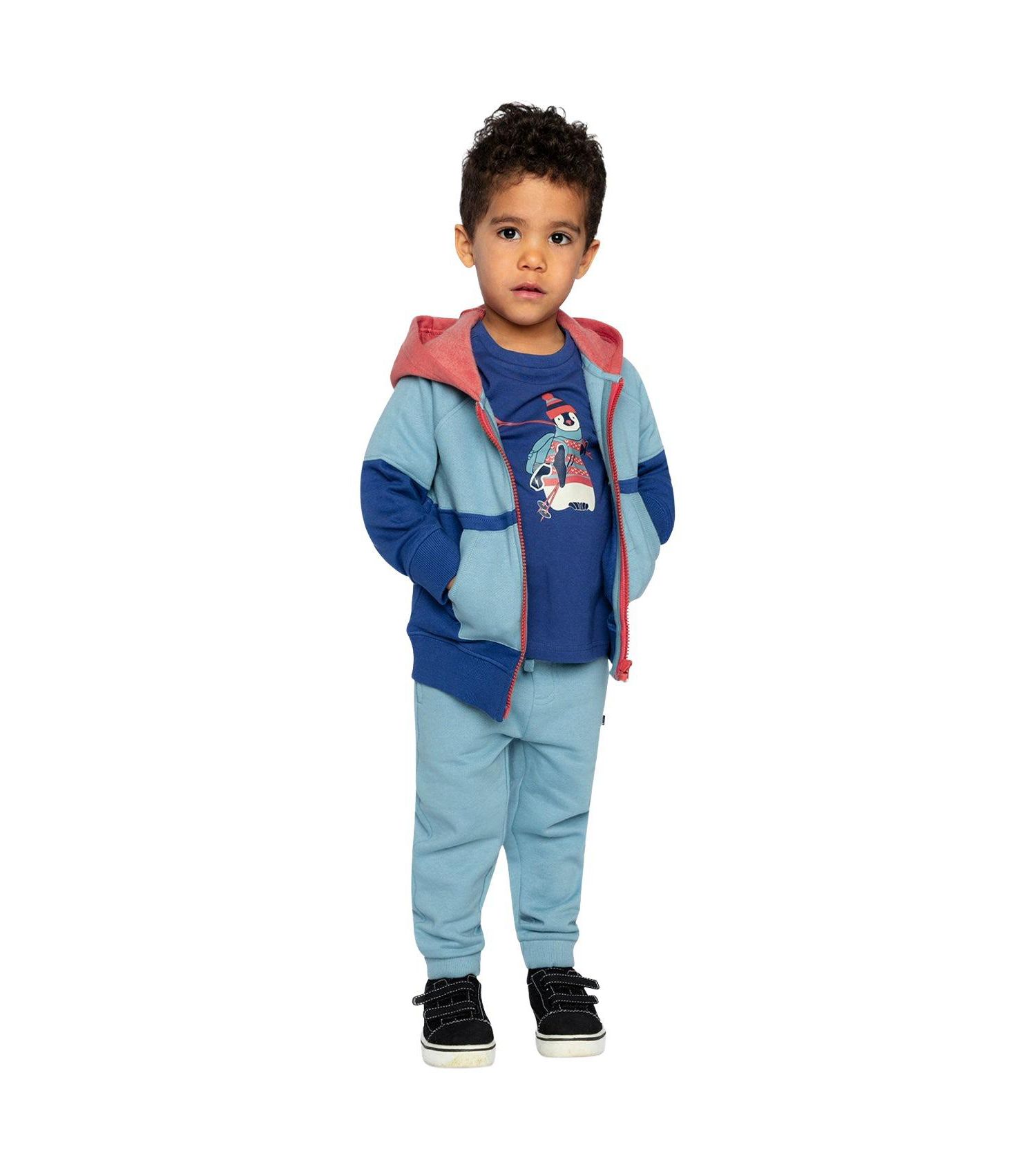 Baby Boys (12M-24M) Full Zip Hooded Fleece Jacket