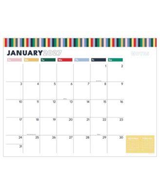 2027 Long Weekend Large Desk Pad Monthly Blotter Calendar