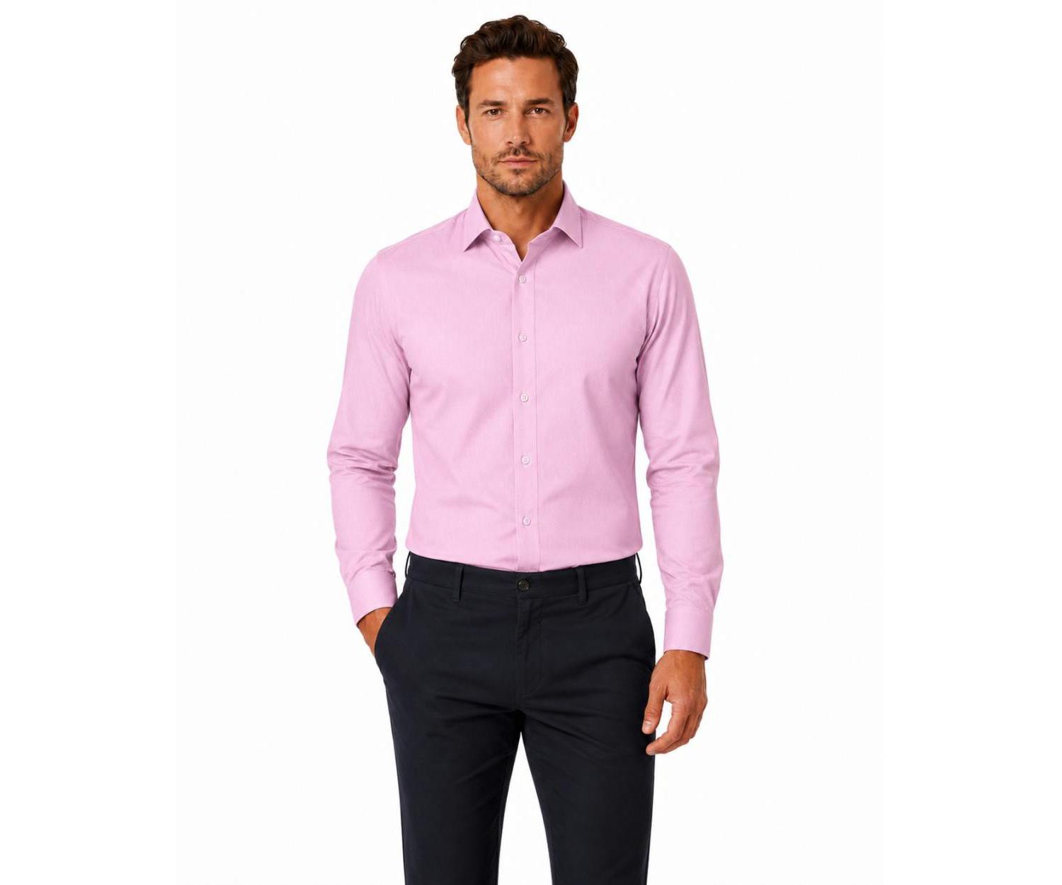 Men's Slim Fit Button-Down Shirt