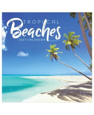 TF Publishing Paper Goods 2027 Tropical Beaches Wall Calendar - Macy's