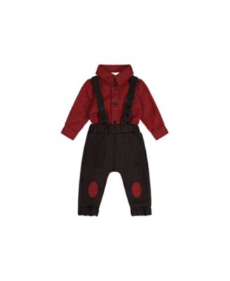 Baby Boys (3M-24M) Houndstooth Top and Pants Set