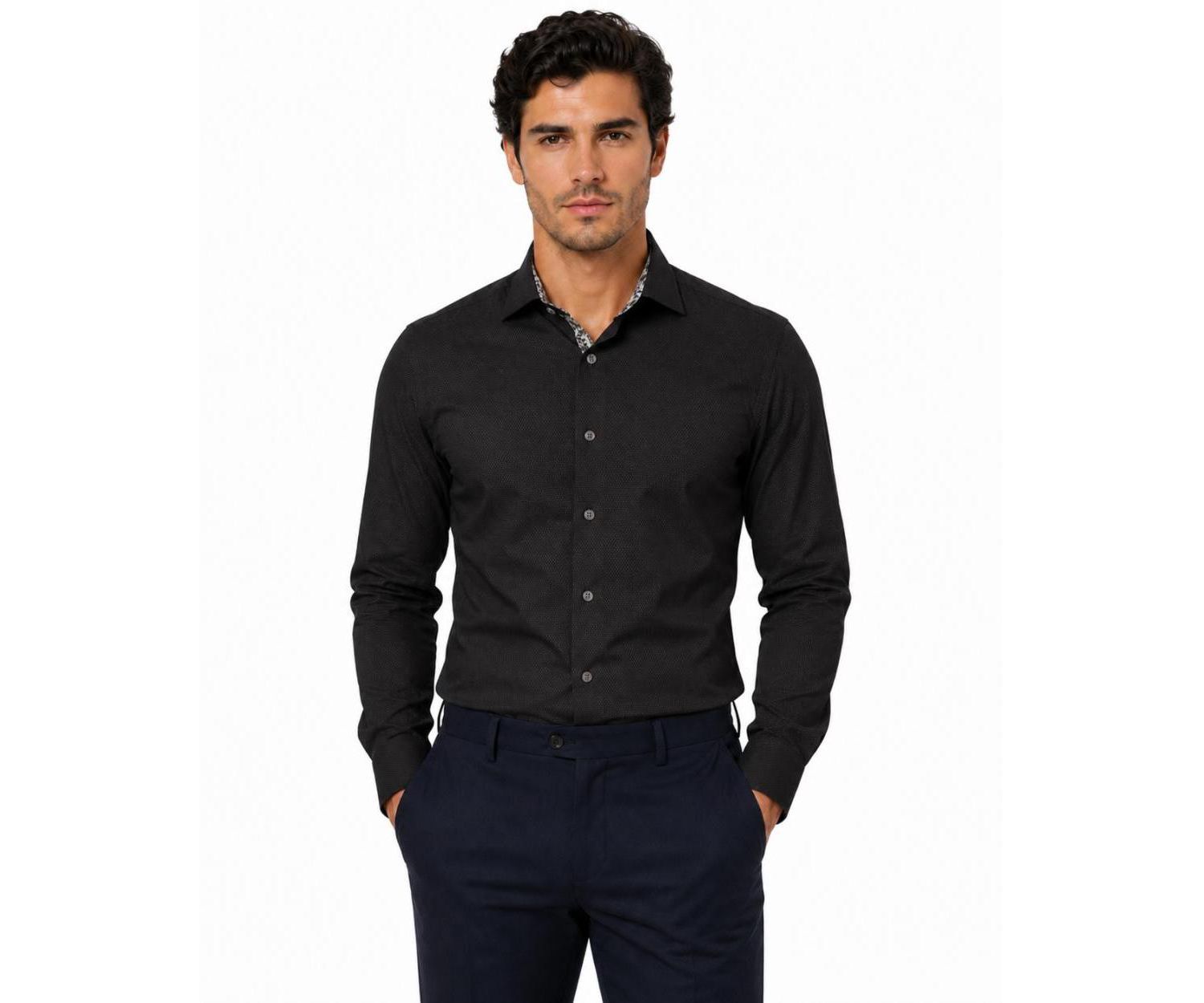 Men's Slim Fit Trendy Button-Down Shirt