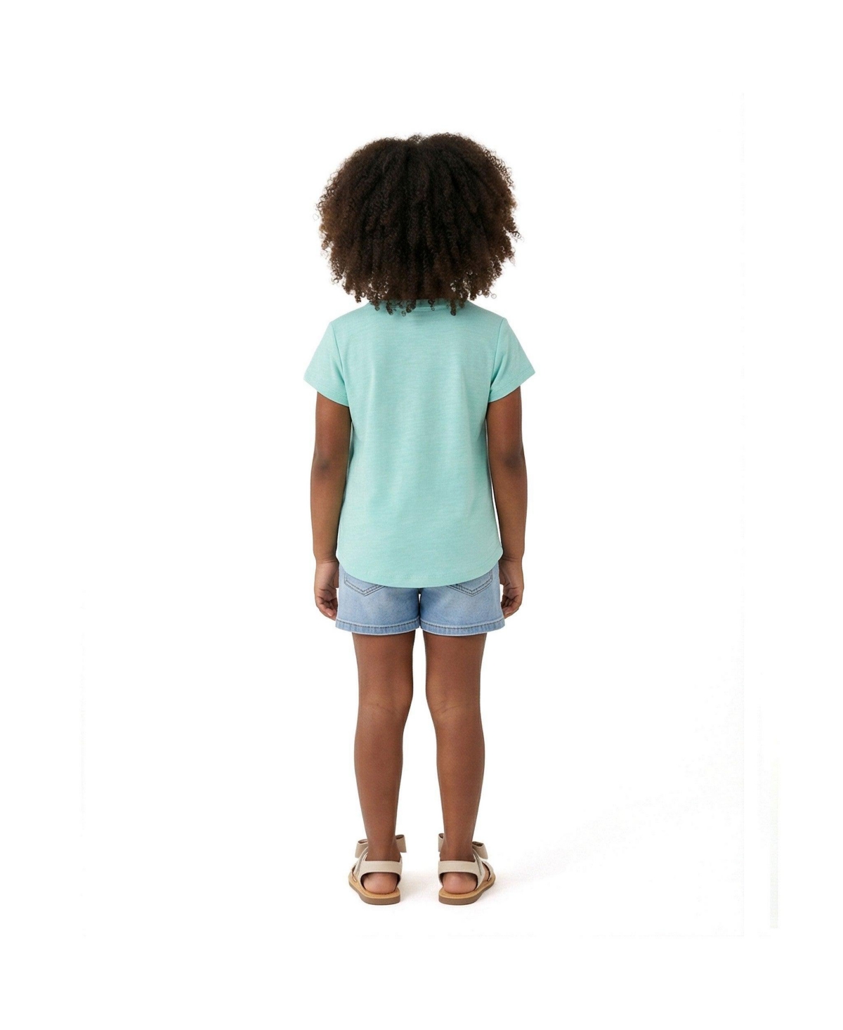 Andy & Evan Toddler Girls 2T- 6X Sparkle Bloom Emroidered Tee