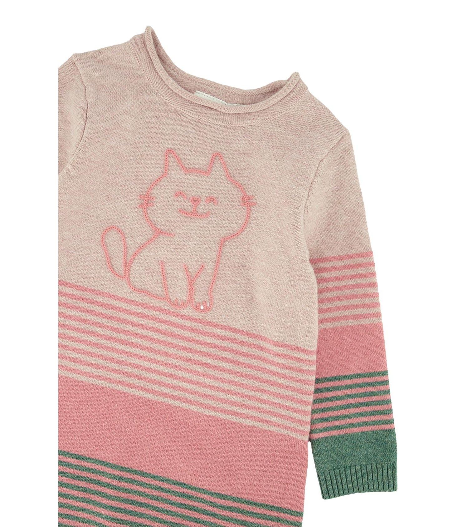 Baby Girls (12M-24M) Knitted Stripe Dress