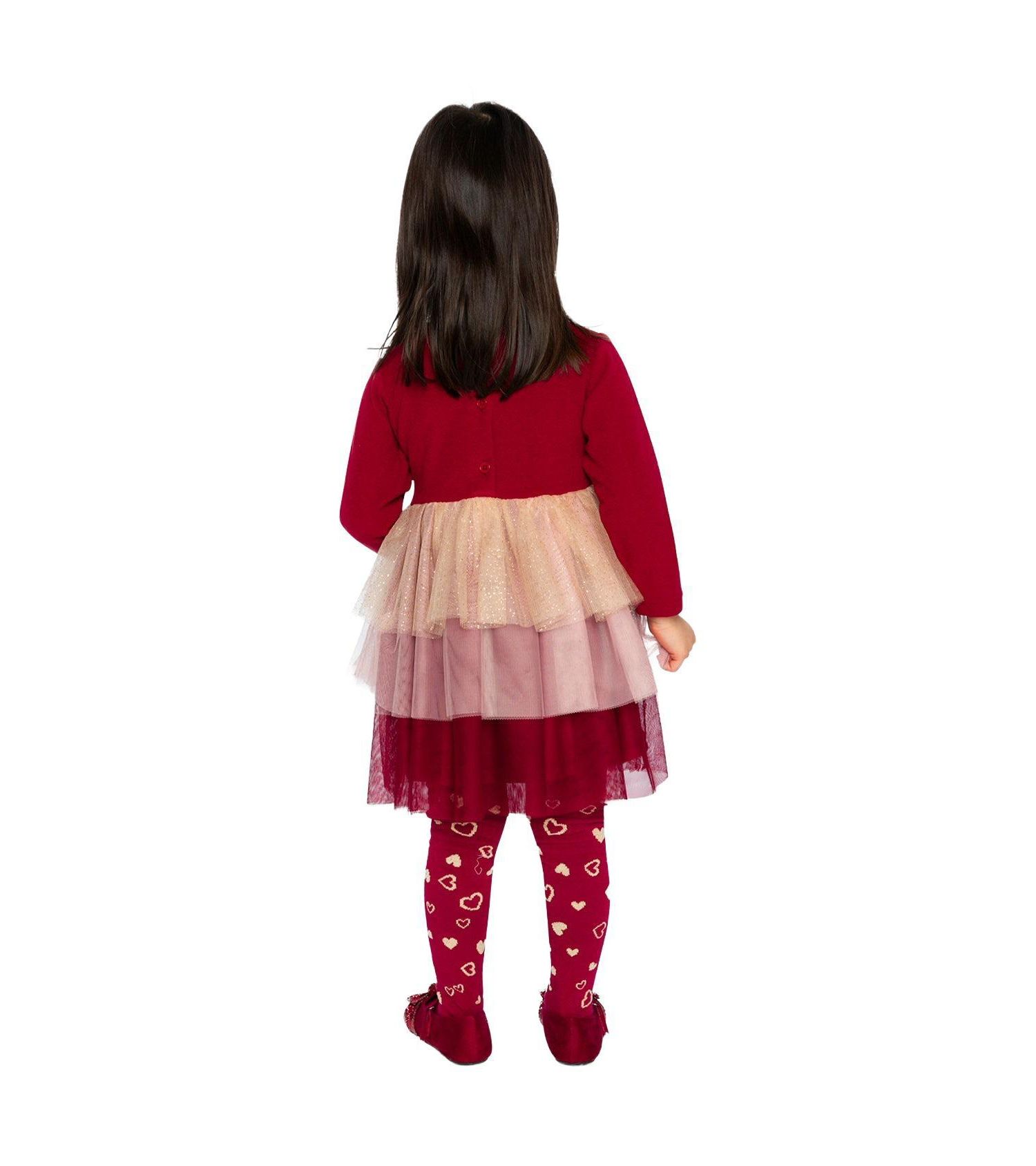 Baby Girls (3M-24M) Bi-Material Glitter Skirt Dress
