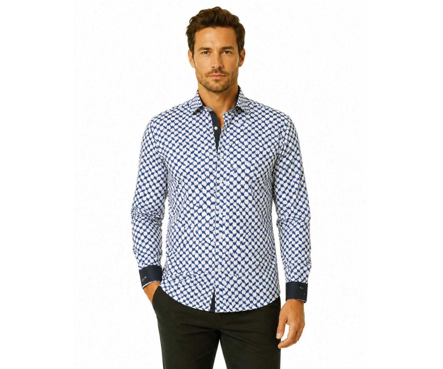 Men's Slim Fit Stylish Button-Down Shirt