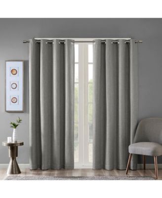 Printed ed Blackout Grommet Top Curtain Panel