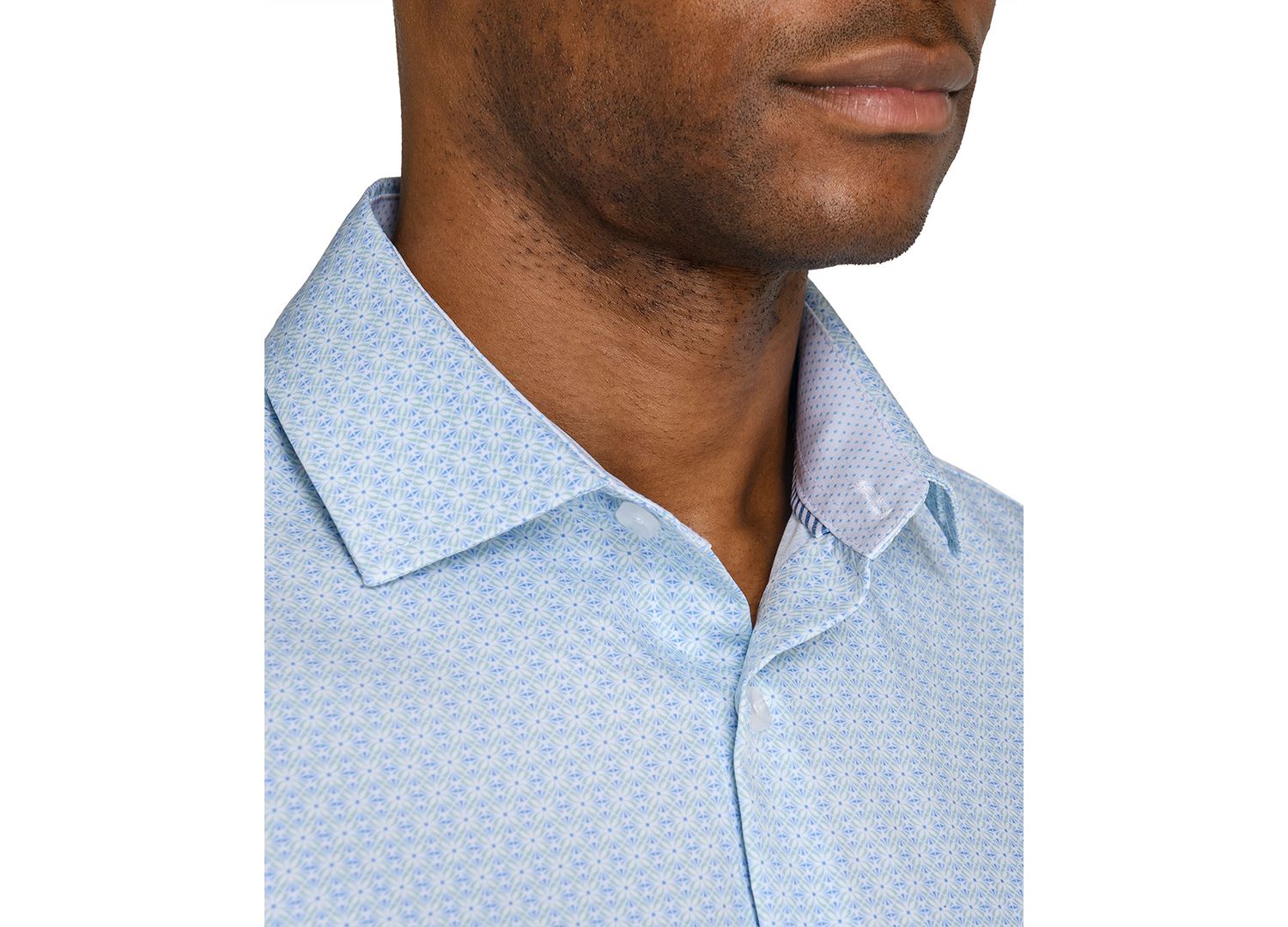 Men's Slim-Fit Performance Stretch Dress Shirt