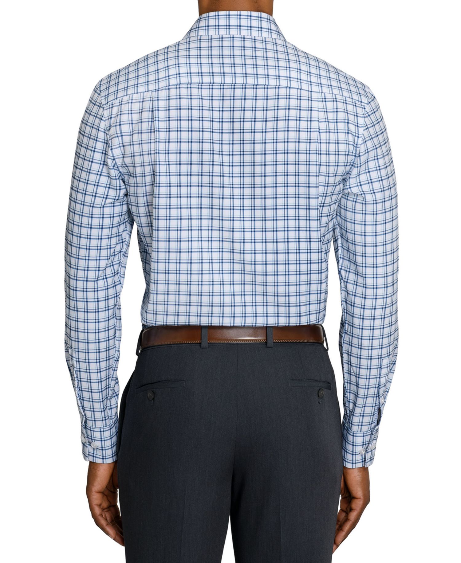 Men's Slim-Fit Performance Stretch Dress Shirt