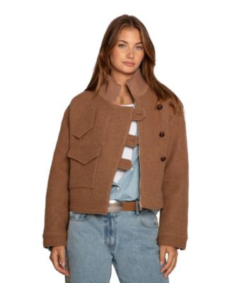 Women's Crystal Skies Cropped Wool Rib Jacket
