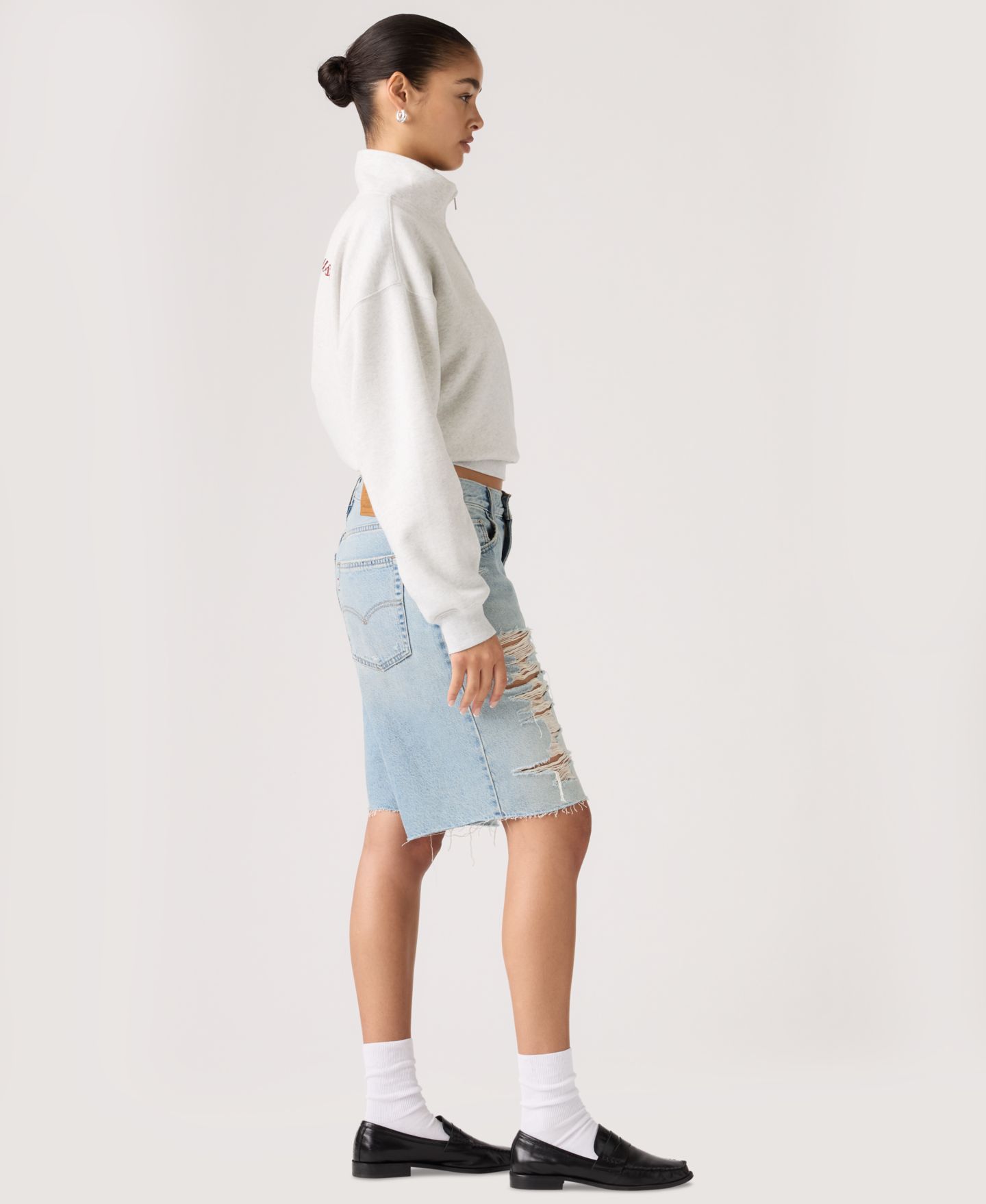 Женские шорты Levi's Premium Baggy Dad Mid-Rise Jorts, цвет: Been There — фото 3