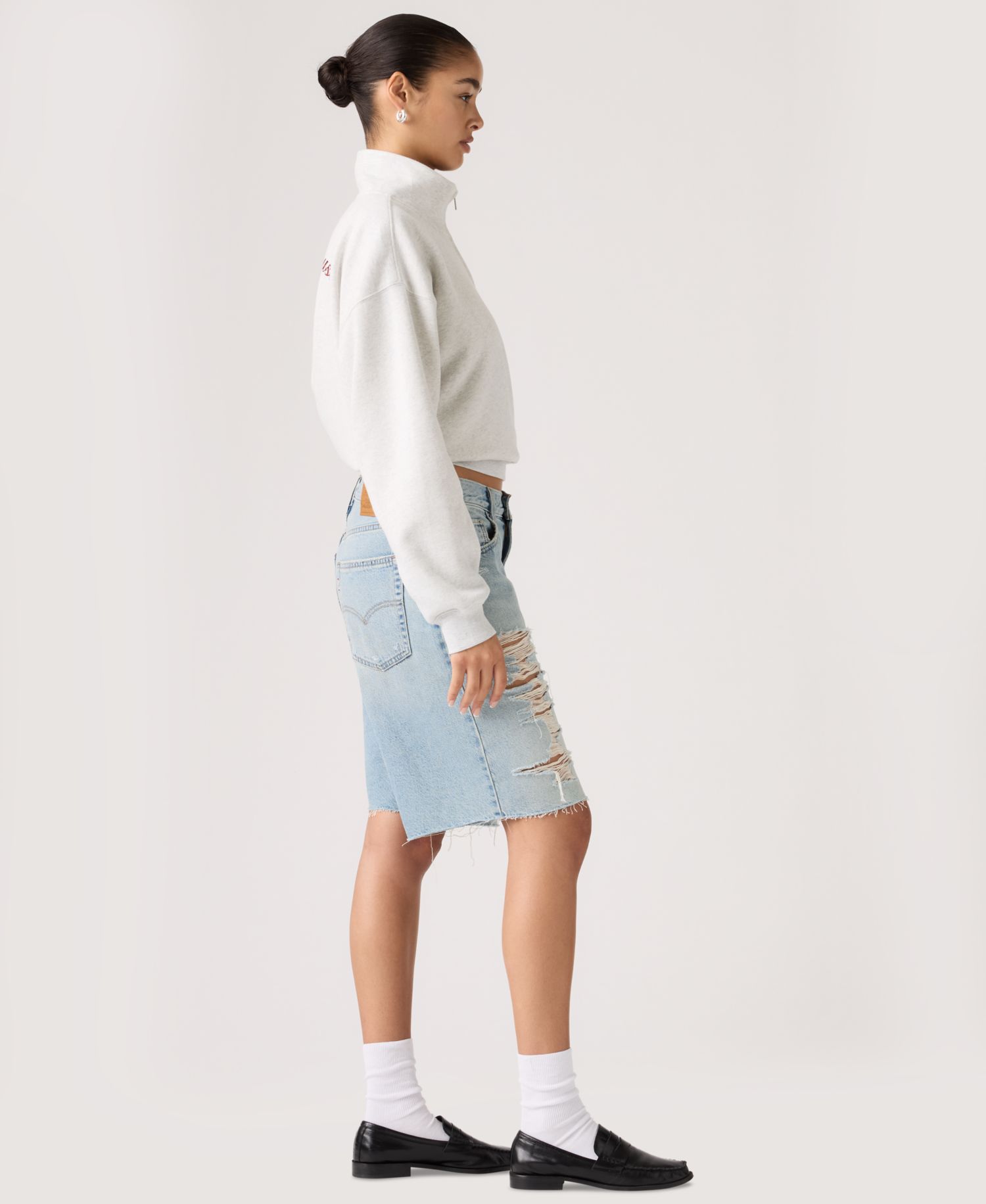 Premium Women's Baggy Dad Mid-Rise Jorts