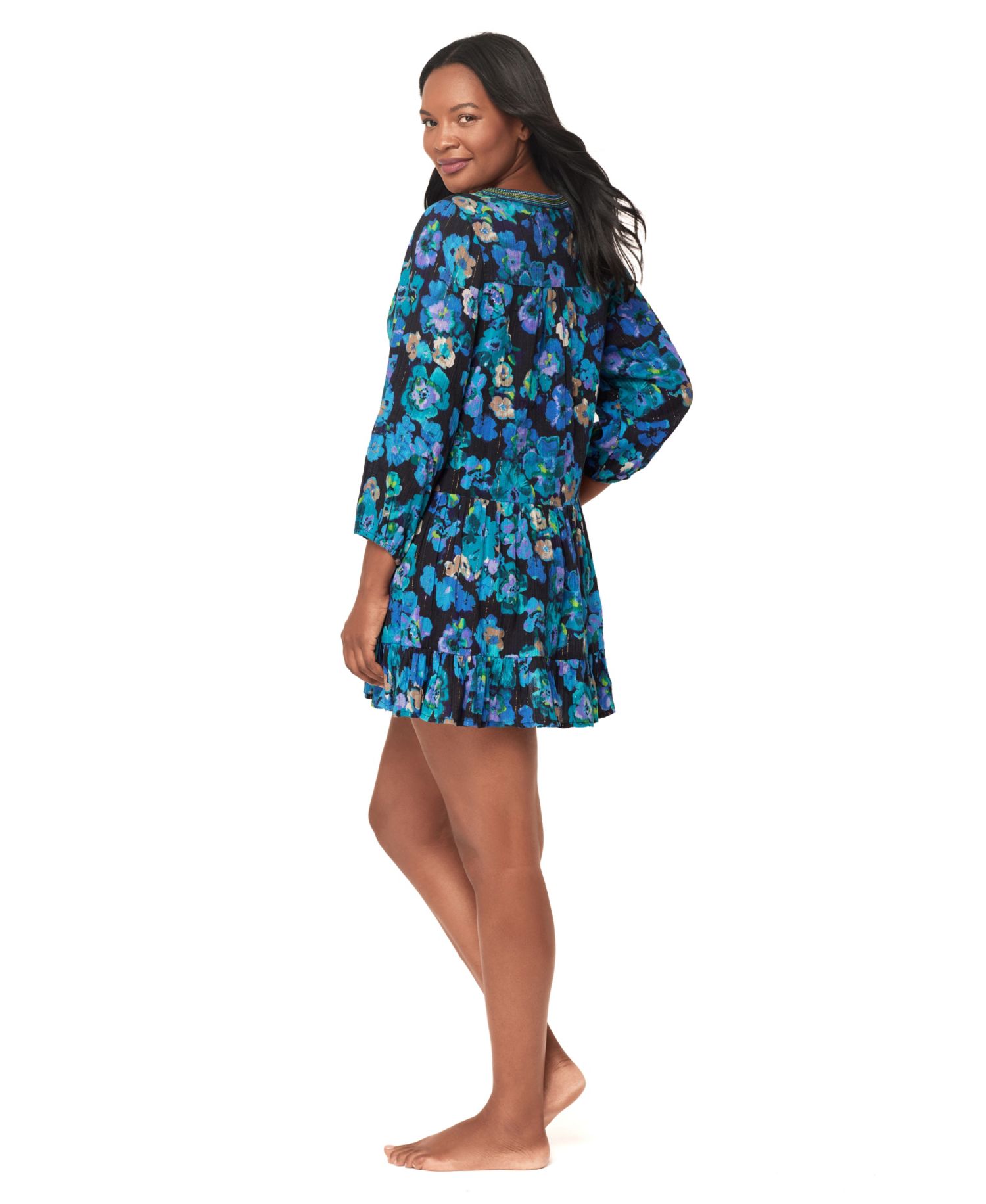 Women's Secret Garden A-Line Swim Cover-Up Dress