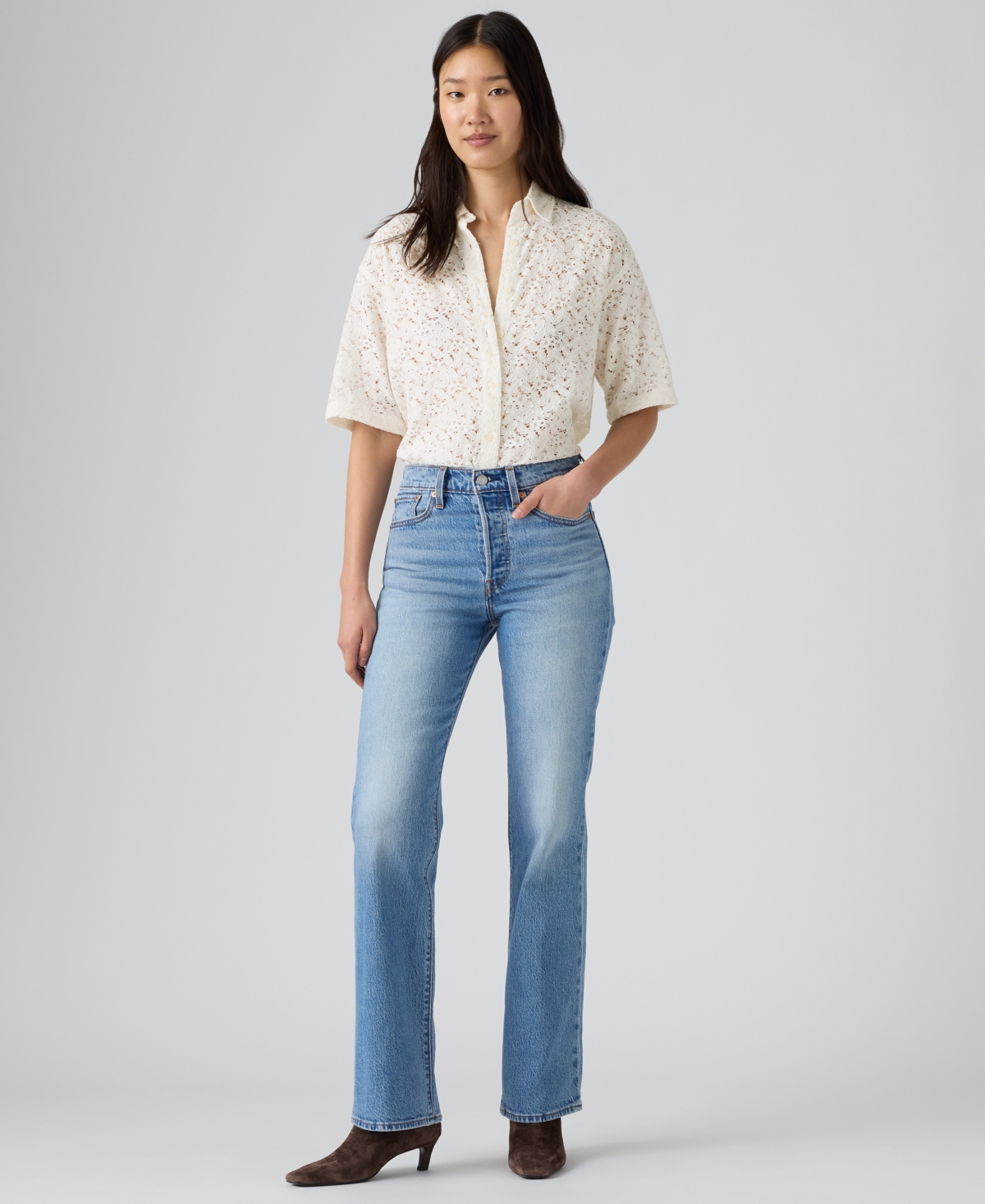 Levi's Premium Women's Wedgie Boot Piping High Rise Jeans