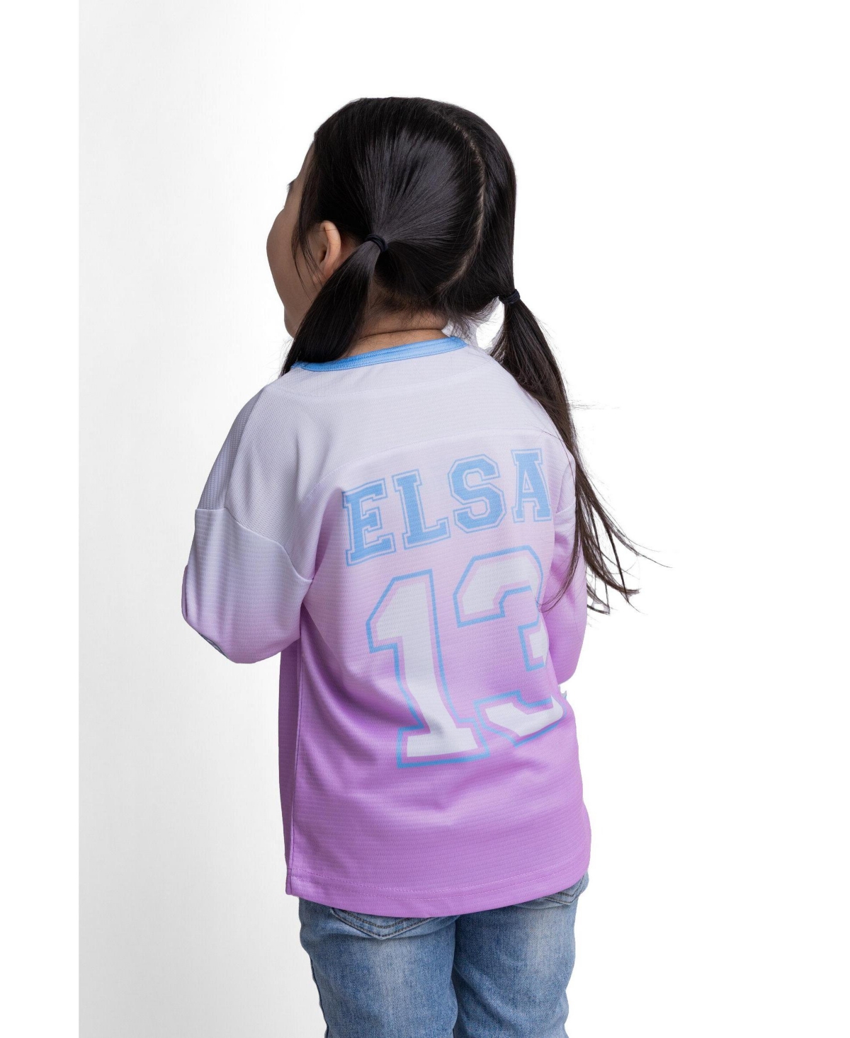 Frozen Toddler Girls Lilo and Stitch Queen Elsa Athletic Hockey Jersey