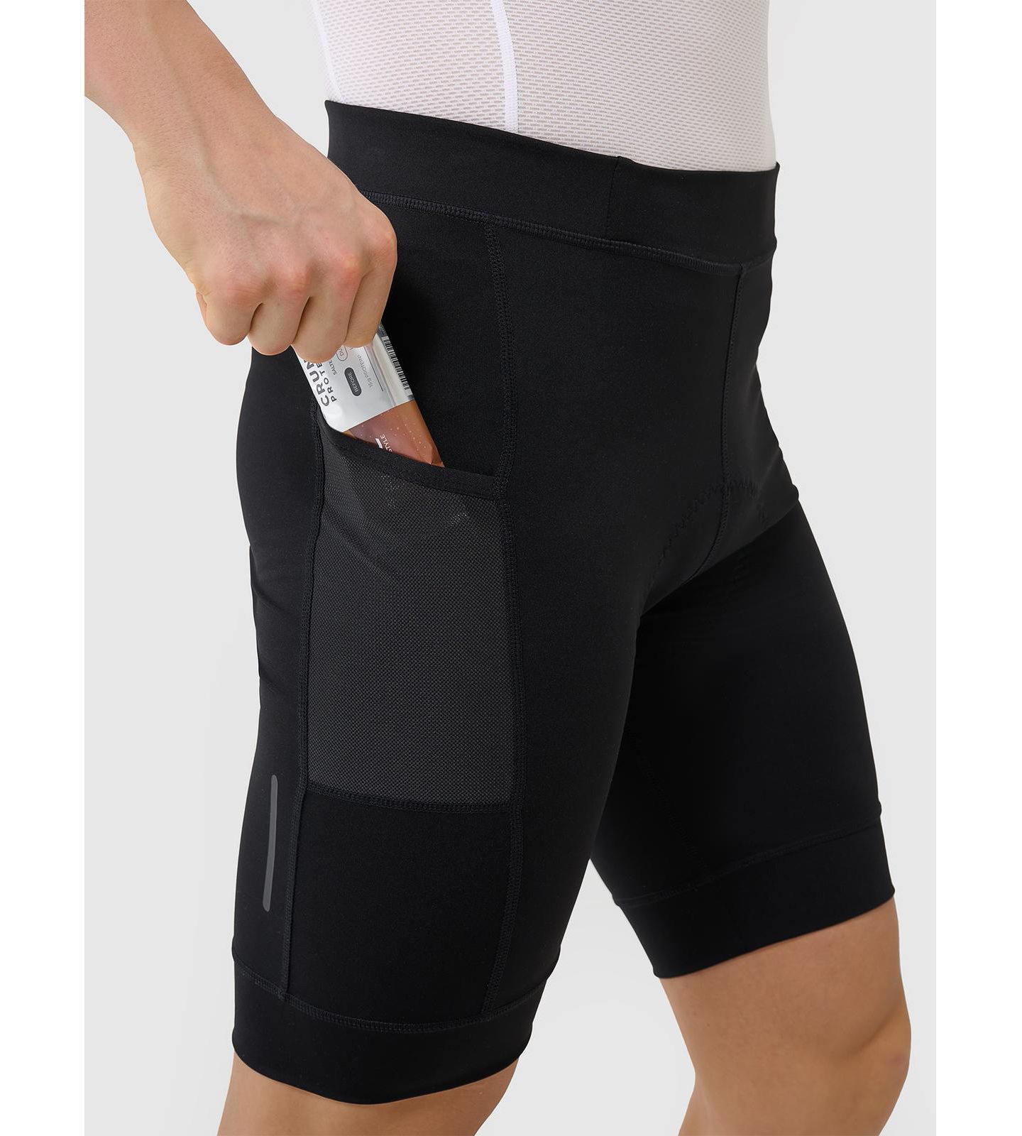 Мужские леггинсы 4F Short Cycling Leggings With Gel-Foam Insert, цвет: Глубокий чёрный — фото 5