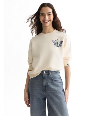 Women's Chest Artwork Regular-Fit Sweatshirt