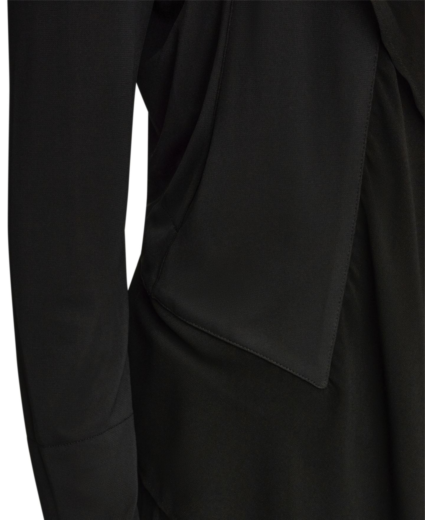 Женская куртка Donna Karan New York Ruffle Front, цвет: Чёрный — фото 7