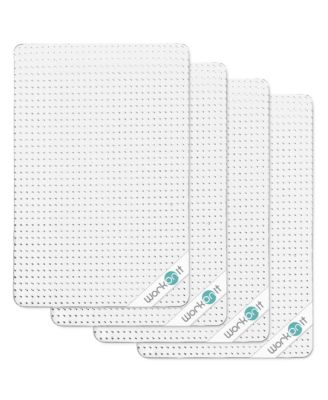 46" x 60" Office Chair Mat for Low Pile Carpet (4 Pack), Clear Heavy Duty Non-Slip Thick Desk Chair Floor Protector for Home and Office