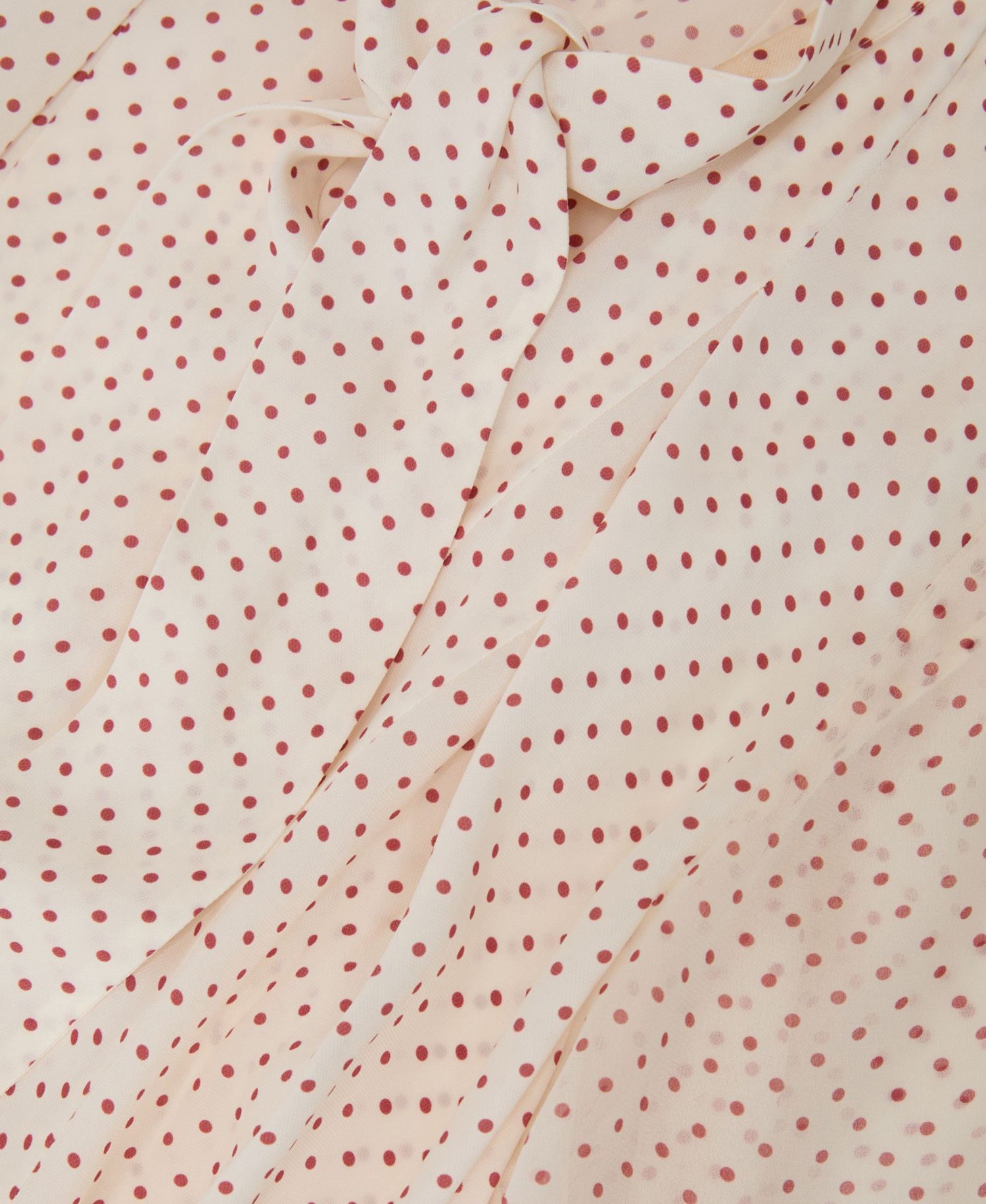Women's Dottie Tie Neck Polka Dot Mini Dress