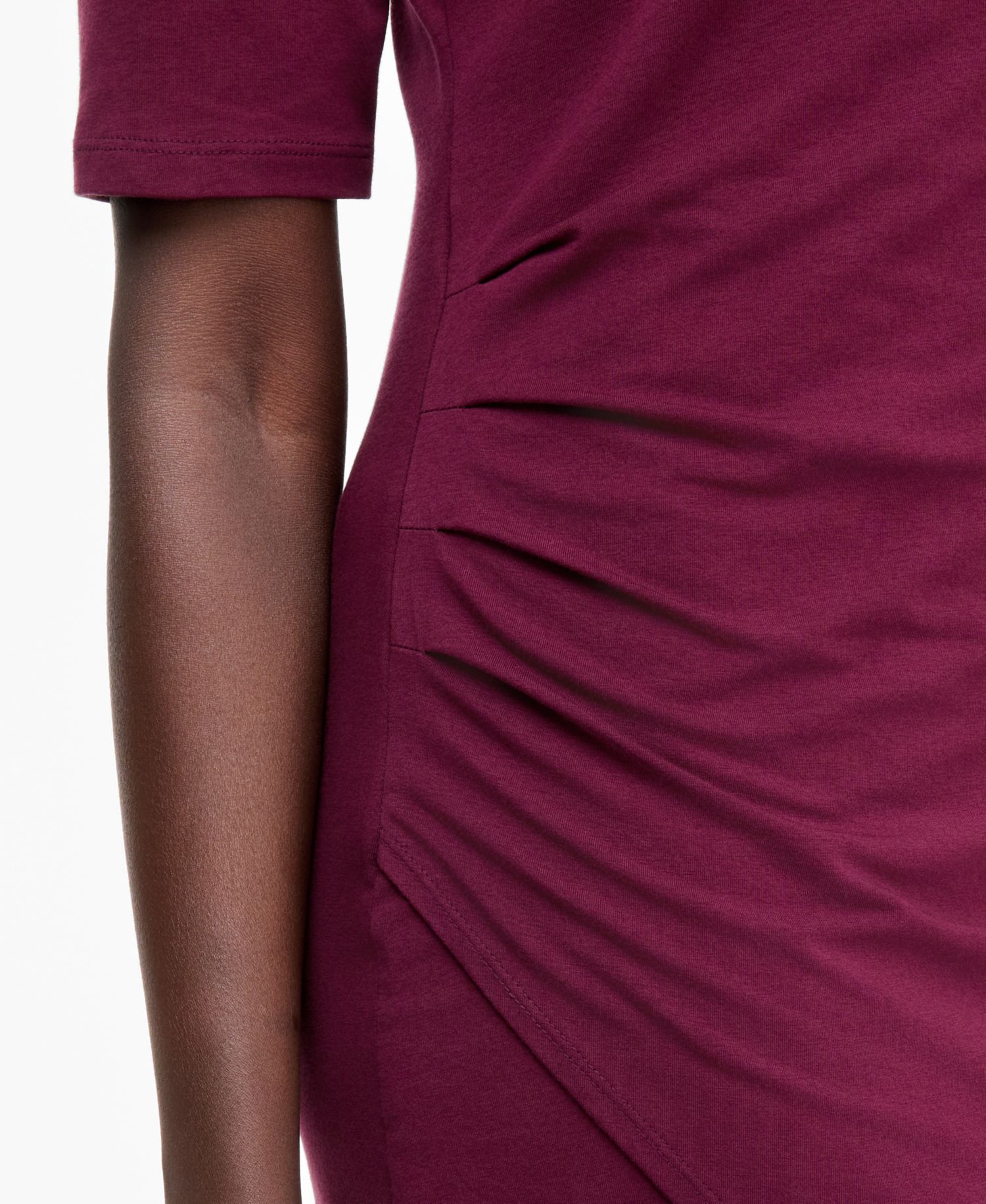 I.N.C. Women's Front-Slit Short-Sleeve Midi Dress