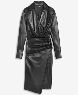 macy's black leather dress Women's Faux Casual Dresses From timelessly elegant stainless