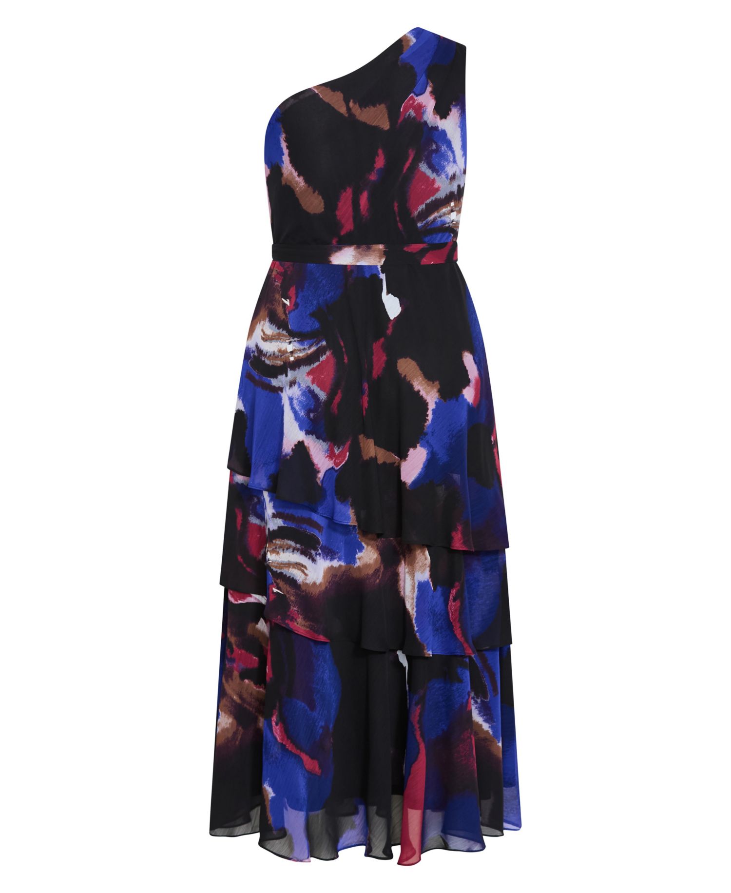 Women's Plus Size Rendezvous One Shoulder Maxi Dress
