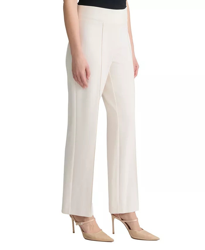 Petite Pintuck Pull-On Mid-Rise Trousers - thumbnail 2
